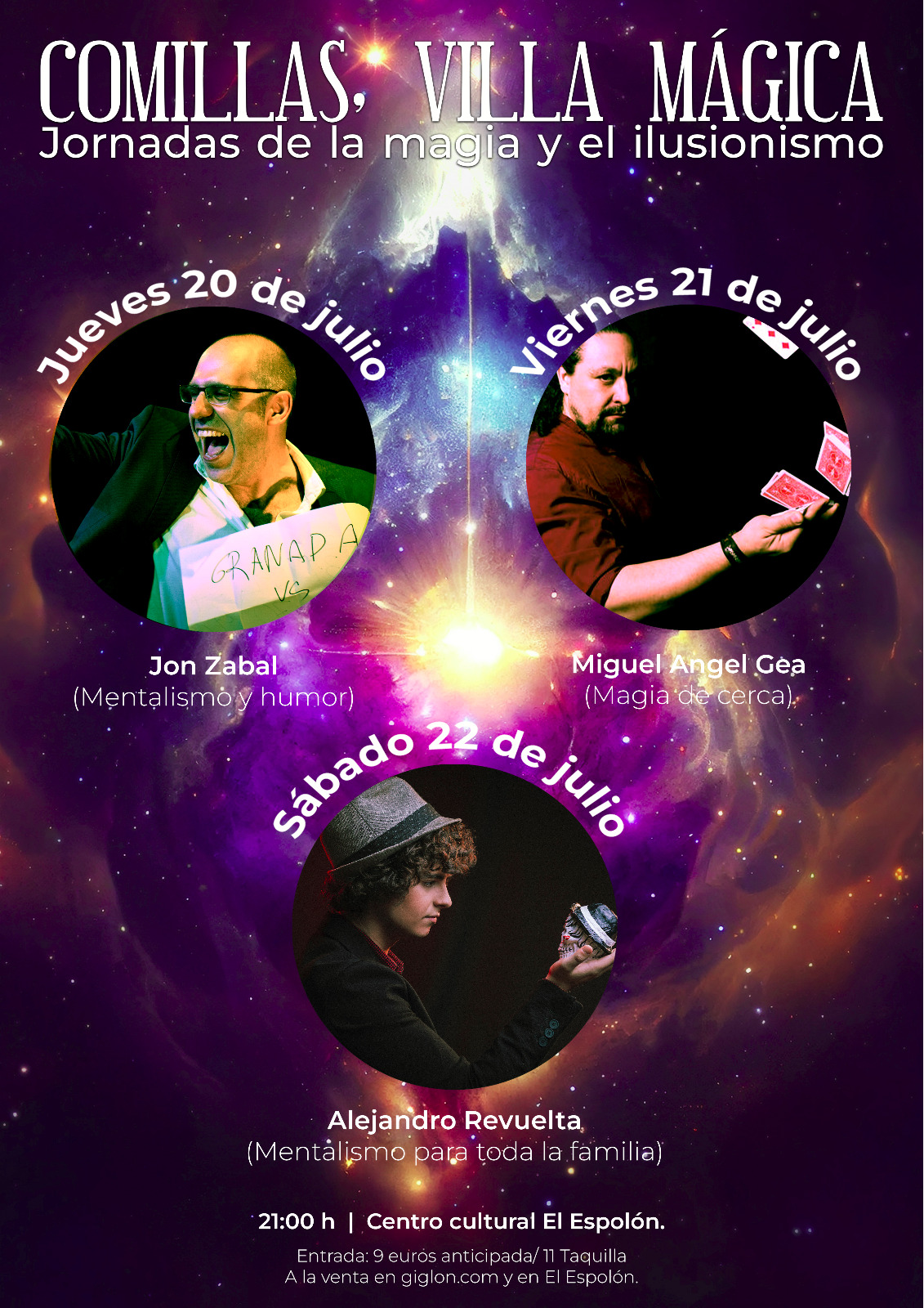  Comillas acogerá la primera edición de las jornadas de magia e ilusionismo los días 20, 21 y 22 de julio en El Espolón