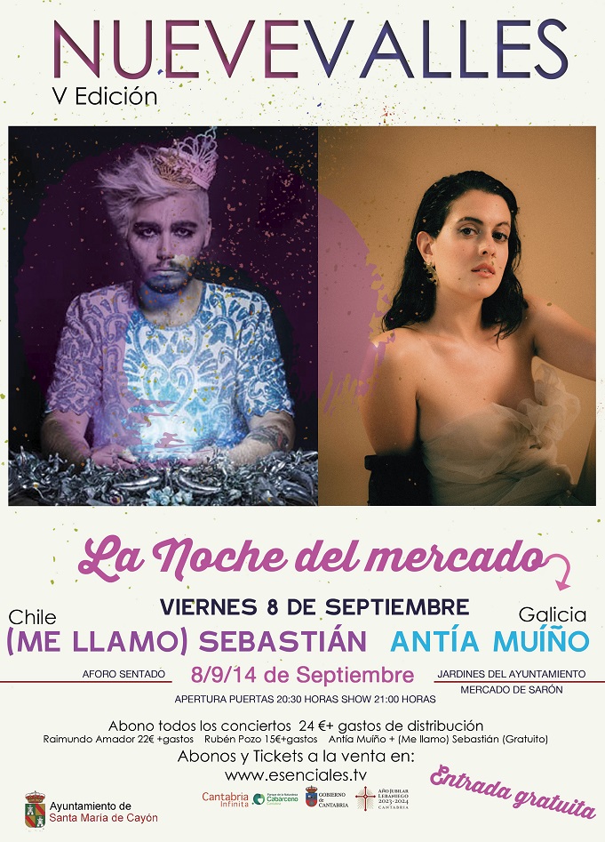  Hoy se inicia la quinta edición de los conciertos “Nueve Valles”, ocasión única para disfrutar en pequeño formato y gratuito de Antía Muíño y (Me Llamo) Sebastián