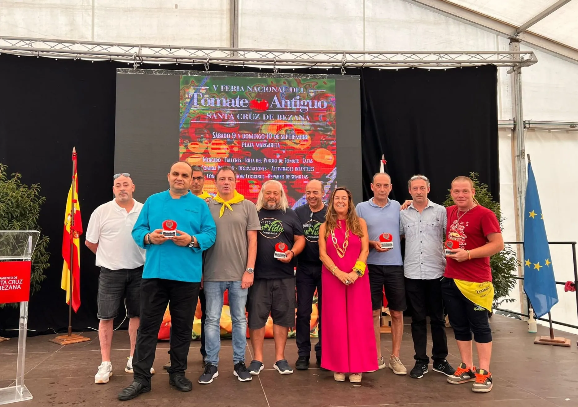  Las variedades ‘Cojón de Arón’, ‘Benigno de Bezana’ y ‘Perón’, premio a los mejores tomates de la V Feria Nacional del Tomate Antiguo