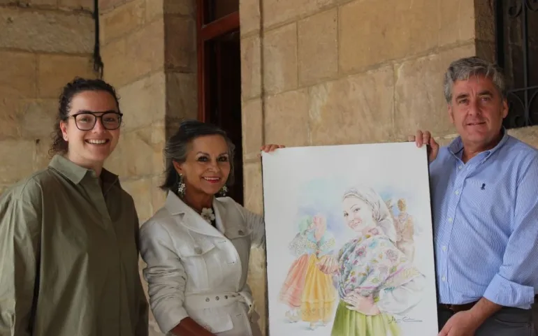  Un cartel firmado por la pintora Alicia Cañas vuelve a anunciar el Dia de Campoo
