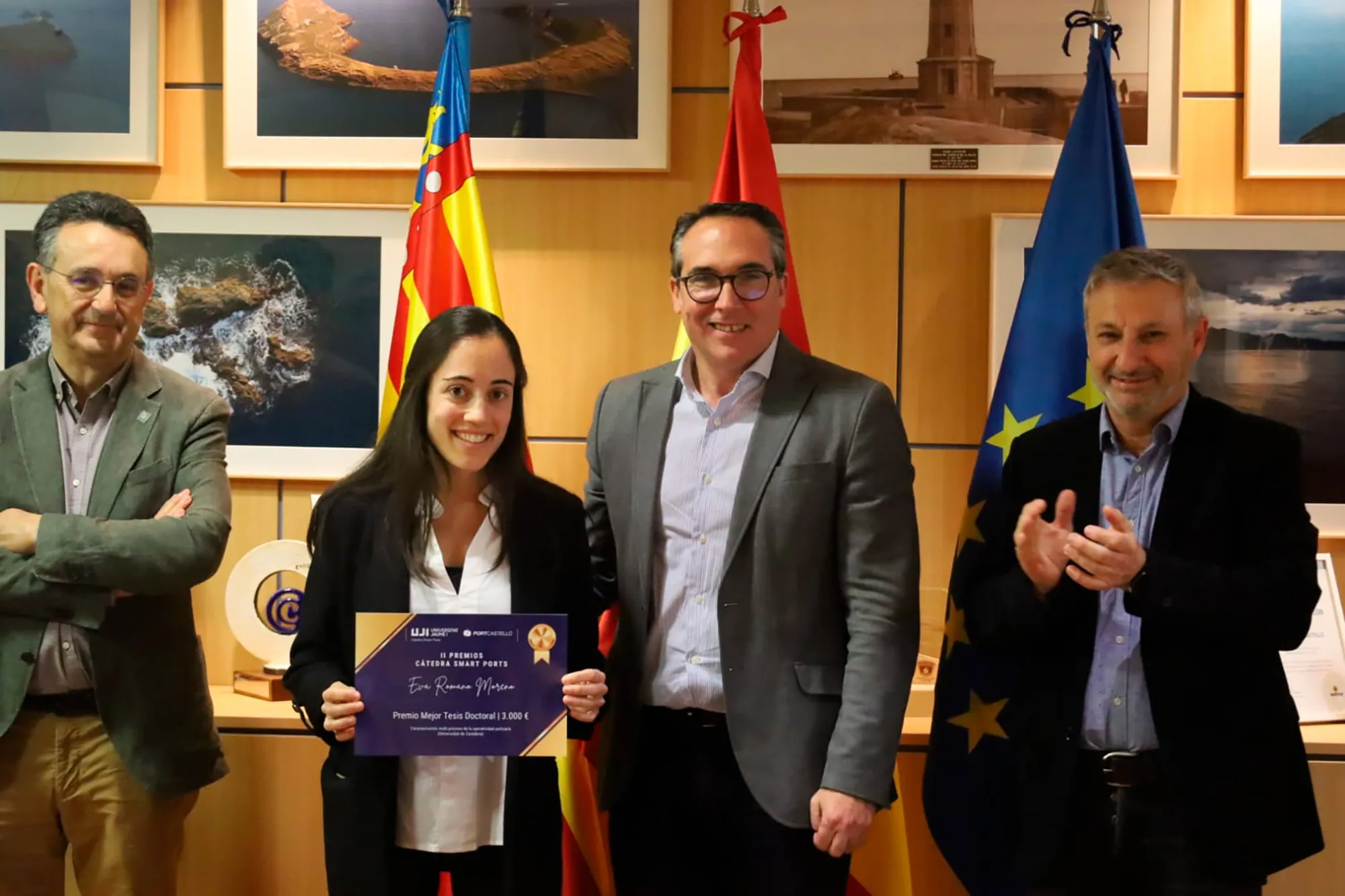  Eva Romano, investigadora de IHCantabria, premio a la mejor tesis doctoral de la Cátedra Smart Ports