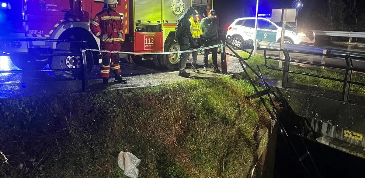  Trágico accidente en Camaleño: fallece un hombre tras caer con su coche al río Deva