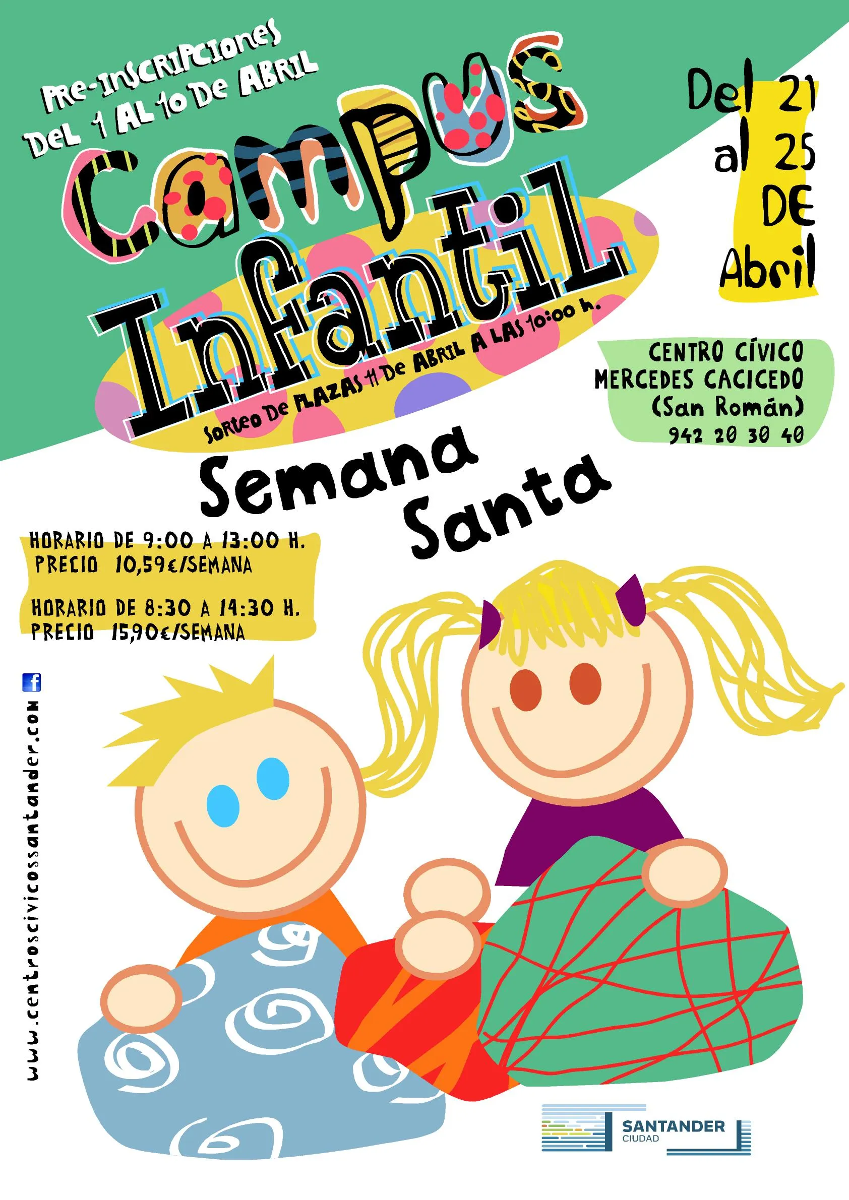  Cuatro centros cívicos ofrecen campus de actividades con motivo de la Semana Santa